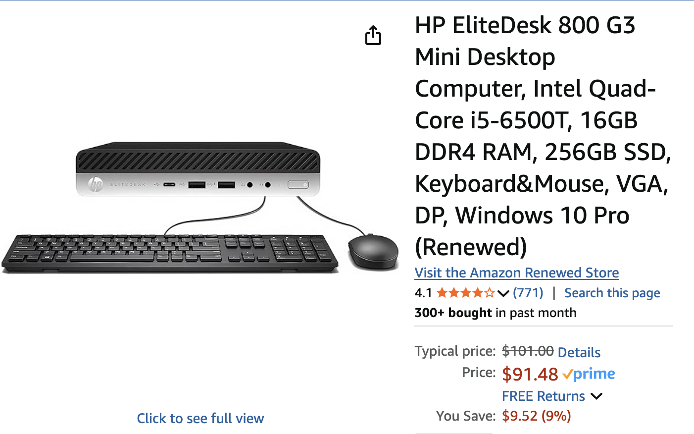 HP EliteDesk 800 G3