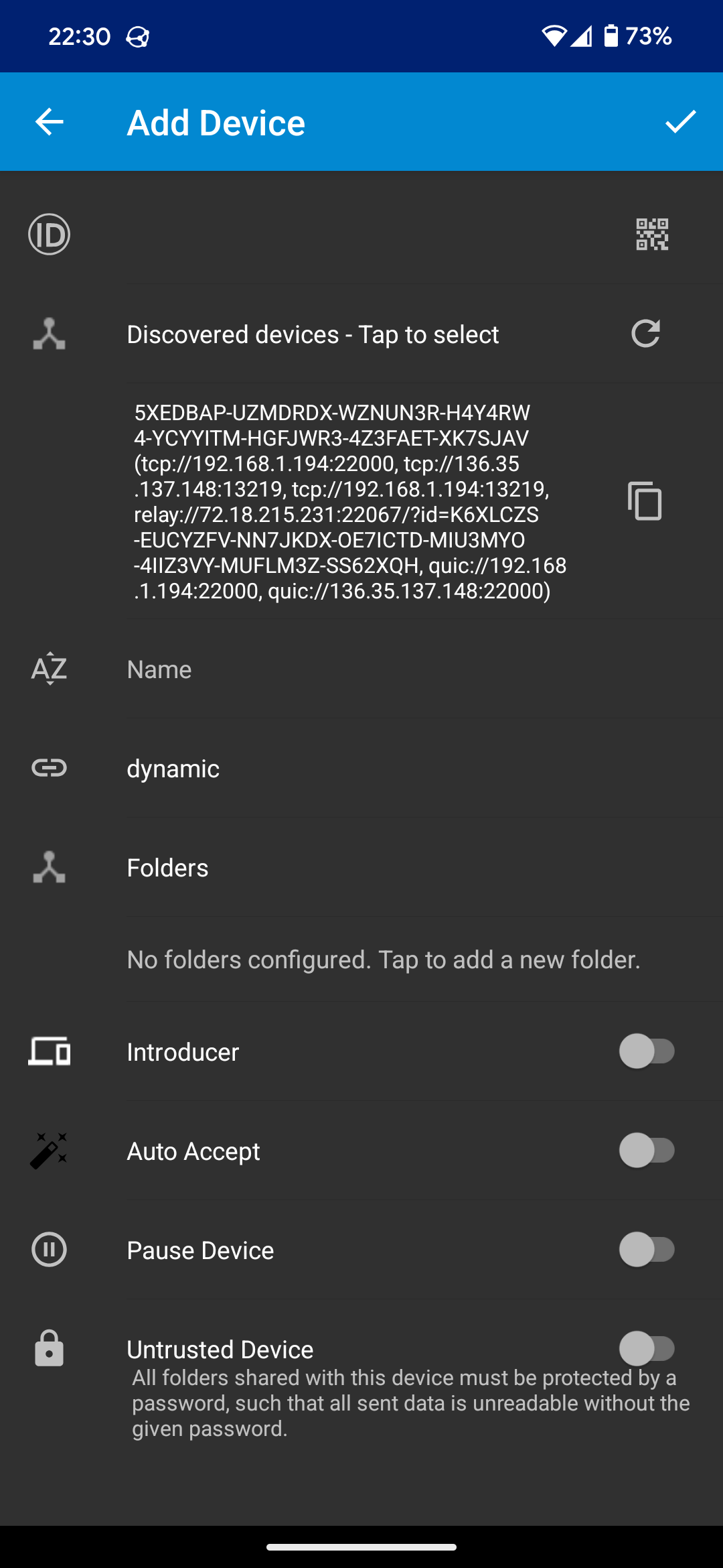 Syncthing on Android
