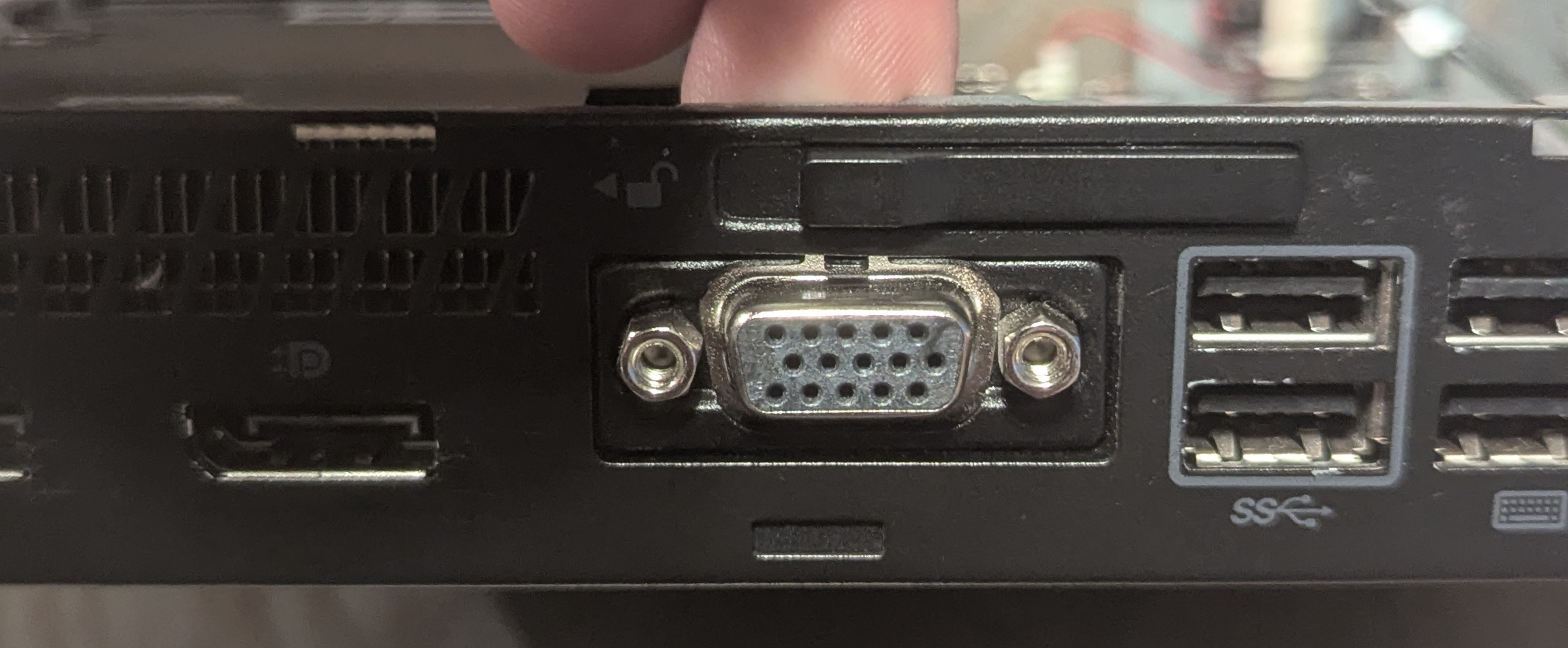 Mini PC rear I/O panel